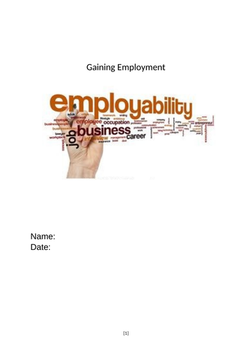 Gaining Employment Skills