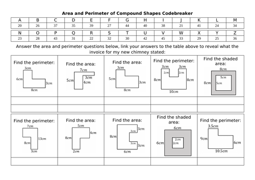 Area and Perimeter of Compound Shapes | Teaching Resources