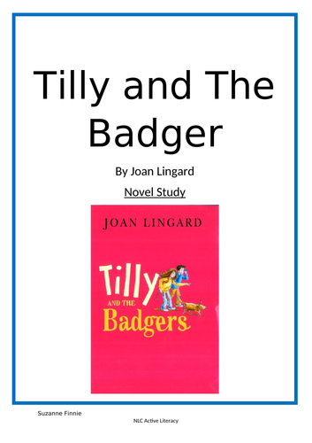 Tilly and the Badgers Novel notes