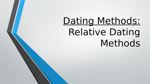 Relative Dating in Archaeology