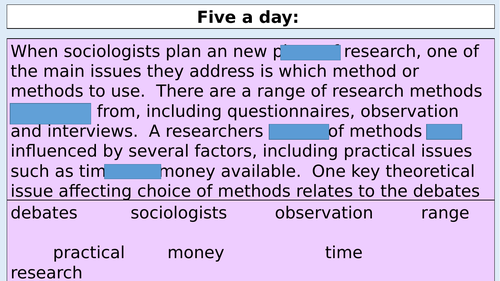 GCSE Sociology Theoretical factors