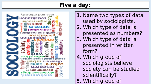 GCSE Sociology: sampling