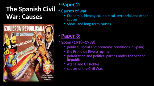 Spanish Civil War Causes