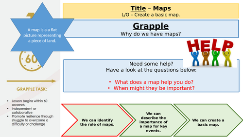 Introduction to maps - simple Geography lesson