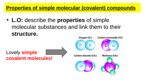 Edexcel  properties of simple molecular compounds higher