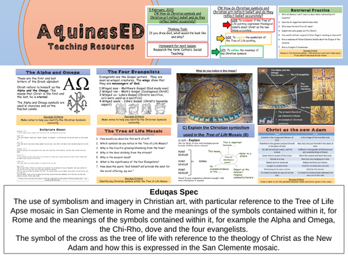 Christian Symbols and The Tree Of Life Mosaic EDUQAS