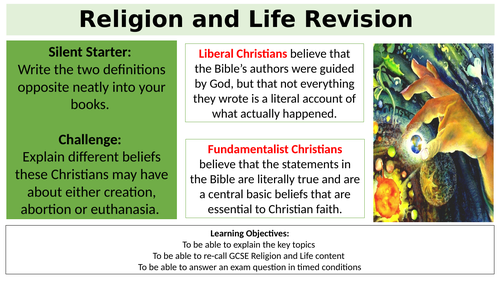 Religion and Life Revision Lesson