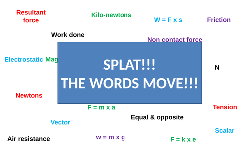 Forces | Moving Splat!!! | Game | Revision