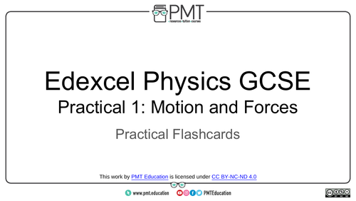 Edexcel GCSE Physics Practical Flashcards