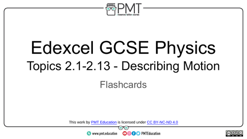 Edexcel GCSE Physics Flashcards