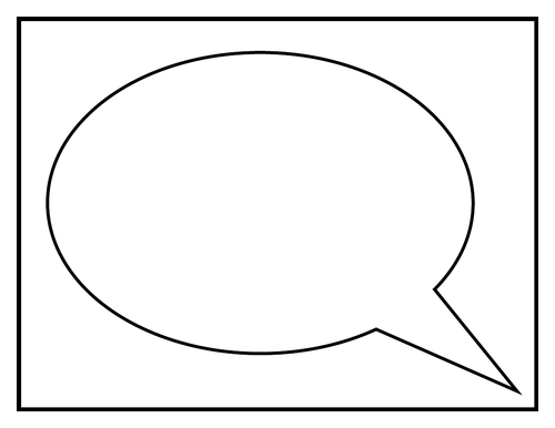 blank speech bubbles