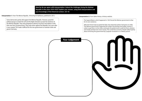 Historical Interpretation - Germany 1918-39