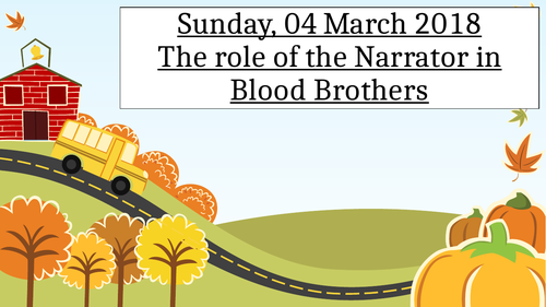 Blood Brothers The Role of the Narrator