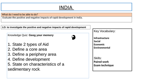 Assess Exam practice - Impacts of rapid development