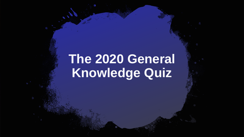 2020 General Knowledge Quiz 1
