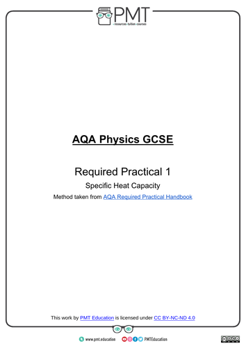 AQA GCSE Physics Practical Notes