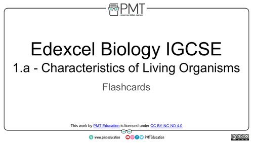 Edexcel IGCSE Biology Flashcards