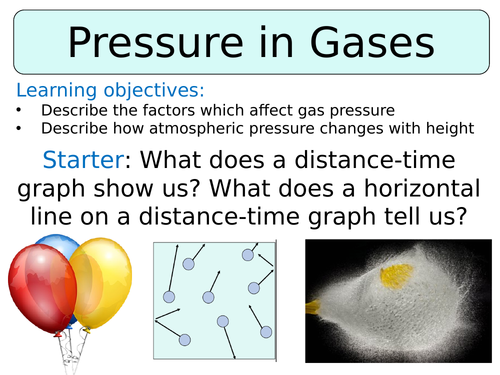KS3 ~ Year 8 ~ Gas Pressure