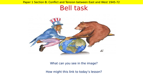 AQA Cold War - Differing Ideologies Intro Lesson