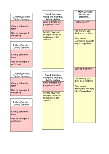 How to structure A level Sociology Exam Qs- AQA- student support