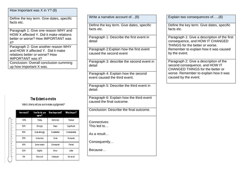 GCSE support EDEXCEL exam Questions