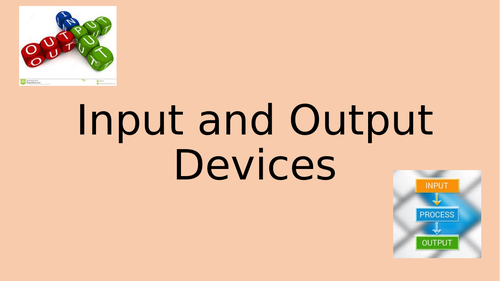 Input and Output Devices