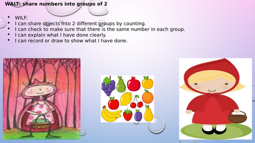 Little Red Riding Hood Sharing PPT Groups of two