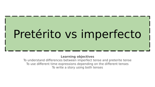 imperfecto vs pretérito KS3