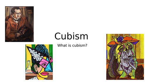 Cubism and Roll a Picasso lesson