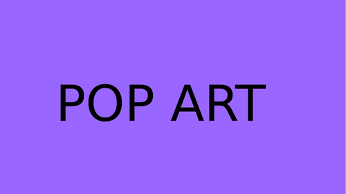 POP ART - Comic books