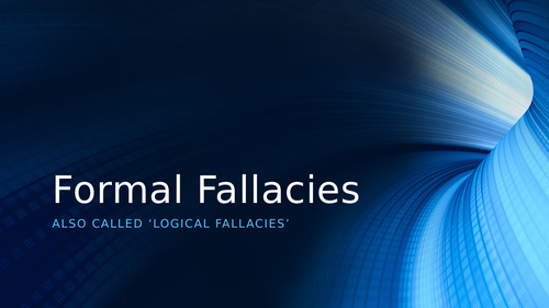 Formal Fallacies in Logic