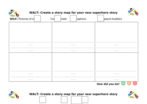 Create a new superhero story map