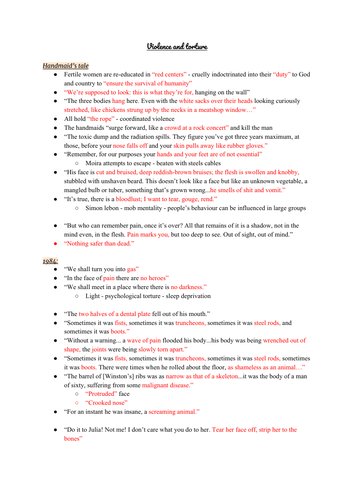 A-Level Dystopia Notes