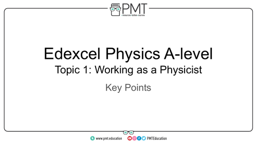 Edexcel A-Level Physics Key Points