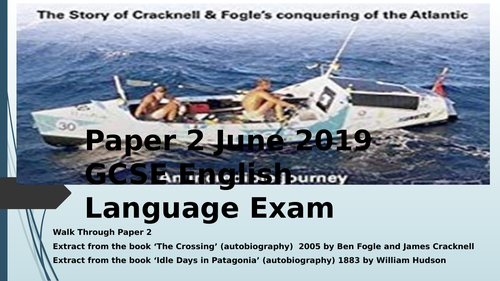 Paper 2 June 2019 GCSE English Language Exam