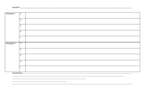 Basic essay plan - PEEEL