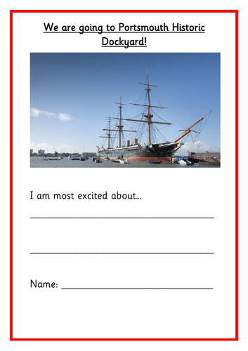 Activity Booklet KS1 Trip to Portsmouth Historic Dockyard