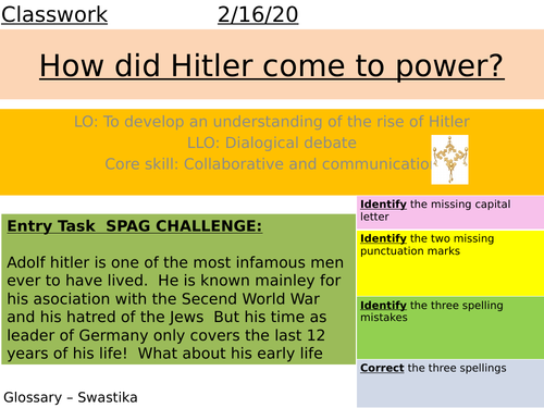 why did hitler rise to power essay