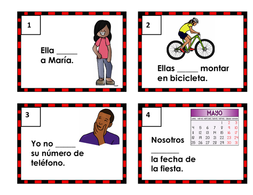 Saber vs Conocer Task Cards