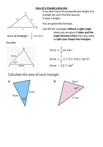 Cosine & Sine Rule - Further Trig GCSE