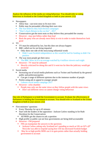 Bbc bitesize higher modern studies essay picture