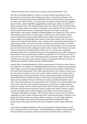 World issues - Higher modern studies