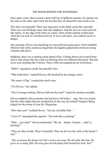 Fable - Writing - Text Analysis