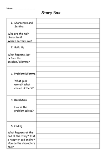 Story Box Planner