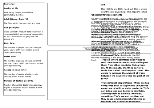 KS3 Geography Knowledge Organisers