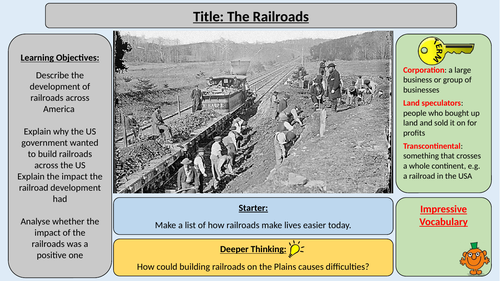 Railroads - OCR J411 The Making of America 1789-1900