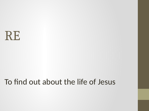 The life of Jesus