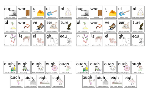 RWI Set Phonics Digraph Trigraph Flashcards Teaching, 55% OFF