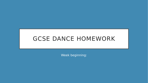 GCSE Dance Rolling Revision