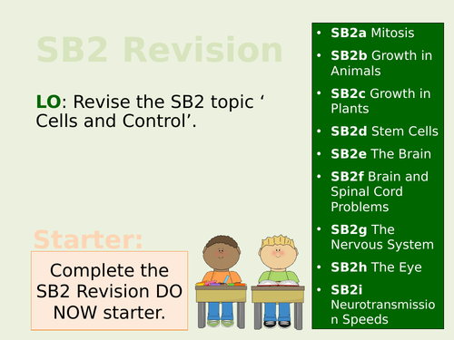 Edexcel SB2/CB2 Teacher Led Revision Lesson